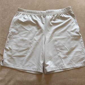 Fabletics Men's Light Gray Athletic Shorts